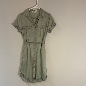 C&C California Olive Shirt Dress